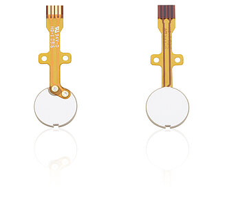 Piezoceramic Disc with Flexible Circuit Board Piezoceramic Disc with Flexible Circuit Board