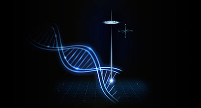 The genome analysis method known as "sequencing-by-synthesis" is based on fluorescence microscopy.