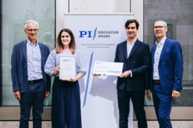 PI Innovation Award Uni Tübingen: Prof. Dr. Thilo Stehle, Dr. Maria-Paola Forte, Dr.-Ing. Markus Simon, Dr. Steffen Schreiber